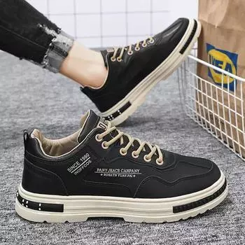 Низкие кожаные туфли-одиночки для мужчин, повседневная обувь, модная и стильная мужская обувь 39