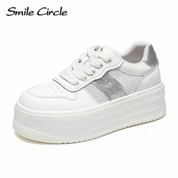 Низкие кроссовки, увеличивающие рост, с круглым носком, на толстой подошве, дышащая, удобная повседневная обувь 35 серый