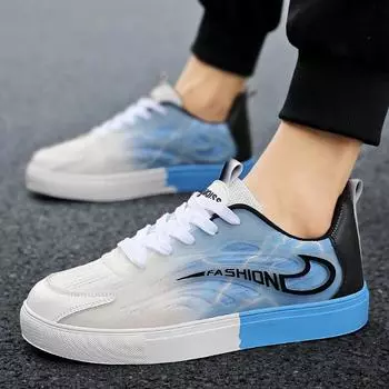 Низкие мужские кроссовки для весенних прогулок из сетчатой ткани, дышащие и не создающие дискомфорта для ног, ночник, противоскользящая мягкая подошва, повседневные белые мужские спо 36