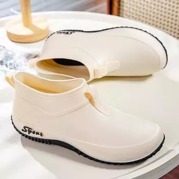 Низкие нескользящие водные туфли женские модные новые взрослые уличные водонепроницаемые туфли кухонные короткие рабочие туфли модные 36