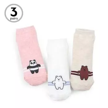 Низкие носки с лицензией We Bare Bears HD79 22 -25 cm