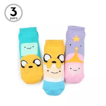 Низкие носки с лицензионными персонажами Adventure Time CB57 22 - 25 cm