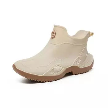 Низкие резиновые сапоги для мужчин и женщин: Водонепроницаемая обувь для рыбалки на открытом воздухе, Стильный стиль для ношения на открытом воздухе, Резиновая обувь 36