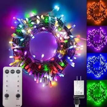 Низкое напряжение 31 В Светодиодная гирлянда Небо Занавес Свет Медный провод Подключаемая модель с дистанционным управлением One Size белый