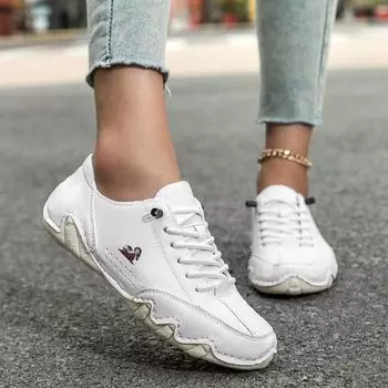 Низкокачественные мужские и женские повседневные туфли, обувь, женская обувь больших размеров 35 белый