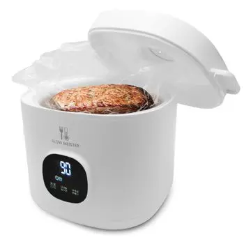 Низкотемпературная плита Apix Slow Meister с книгой рецептов, в комплекте салат, курица, ростбиф, управление одним нажатием кнопки, компактный, продлён на 30 дней