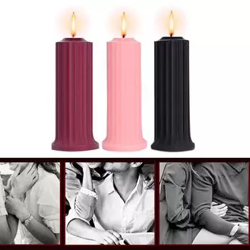 Низкотемпературные свечи Свечи с низким нагревом Романтические свечи с воском для влюбленных Пары Свадебные эротические секс-игрушки для взрослых чёрный