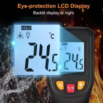 NJTY T600A Digital Infrared Thermometer Non-Contact Digital Temperature Gun IR Thermometer for Kitchen Industrial Tool