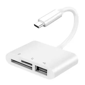NK103TC 3 в 1 USB-C/Type-C разъем для SD + TF + USB-гнездо для камеры-ридера