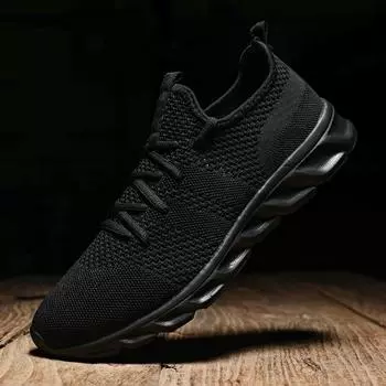 NKLSA Men Sneakers Breathable Running Shoes Light Comfortable Casual Footwear Classic Vulcanized Shoe Fashion Trendy Mesh Shoe 36 белый