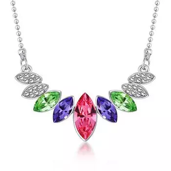 Nl -00312 В тренде ювелирные аксессуары для женщин, ожерелье с разноцветными кристаллами, свадебный подарок для подруги, распродажа в Черную пятницу