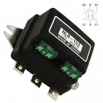 NLR-132 Автомобильное реле с двумя предохранителями фар, сменный автомобильный аксессуар чёрный