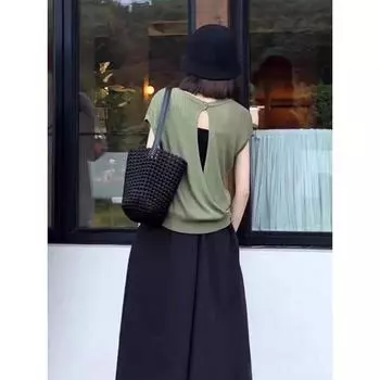 Nnamazing Tote Bag Large Capacity 2025 Hand-Woven Bucket Bag Idle Style Shoulder Underarm Different Size Bags Black color small size