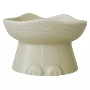 nnma Cat Food Mini Food Микроволновая посудомоечная машина Сделано в Mino Food Rice Plate Cream Bowl, Размер, Контейнер, Безопасный, Безопасный, Япония, Посуда, Контейнер, NN-1600