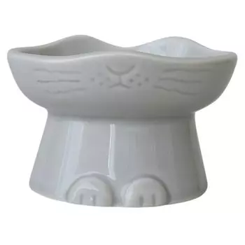 nnma Cat Food Mini Food Микроволновая посудомоечная машина Сделано в Mino Food Rice Plate Серая миска, Размер, Контейнер, Безопасный, Безопасный, Япония, Посуда, Контейнер, NN-1601