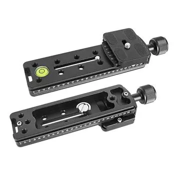 NNR150 / NNR150S Камера Зажим Объектив Быстрый выпуск Длинный пластинчатый зажим Крепление Клип со встроенным высококонтрастным пузырьковым уровнем A