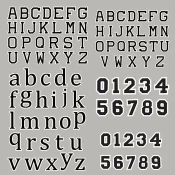 NO.0-9 нашивки для одежды AZ наклейки для одежды с буквами футболки толстовки DIY термопресс аппликации Parches Ropa термоперенос average size high 3cm