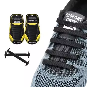 NO.8 16 шт. эластичные шнурки силиконовые без завязок шнурки для обуви удобные креативные плоские шнурки уличные повседневные кроссовки ленивые кружева 16Pcs синий