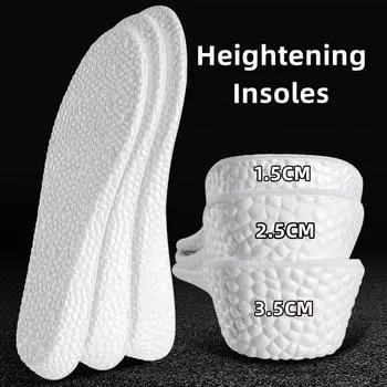 NO.8 стельки для увеличения роста для мужчин и женщин, обувь с плоской стопой, арочная опора, ортопедические стельки, кроссовки, подъем пятки, подушечки для обуви из пены с эффектом памяти 35 синий/серый