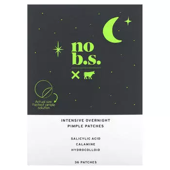 No BS Skincare, Intensive Overnight Acne Patch, 36 Patches