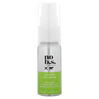 No BS Skincare, крем для кожи вокруг глаз с кофеином, 0,5 жидких унций (15 мл)