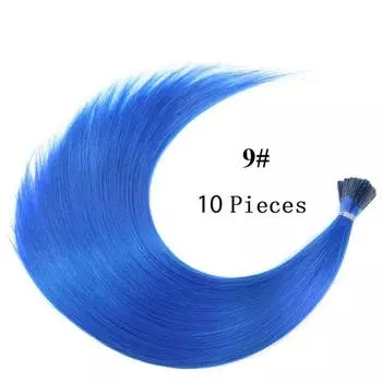 No Clips Stands of Hairpieces I-tip Hairpiece Fake Hair Pieces Synthetic Hair Hair Extensions 09