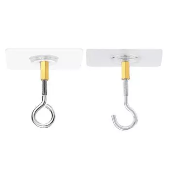 No Drill Ceiling Hooks 8PCS Ceiling Plant Hook Wall Hooks For Suspending Small Plants Ceiling Decoration Eye Hooks For Bathroom OTHER