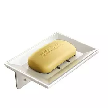 No-drill Shelf Space Aluminum Bathroom Shelf Draining Soap Dish Shower Gel Shampoo Wall Mount Organizer Kitchen Storage Tools серый