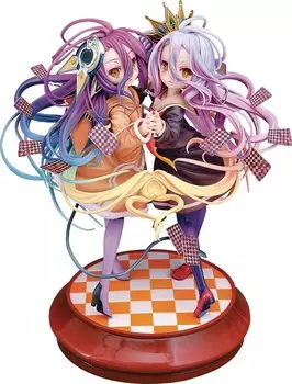 Нет игры, нет жизни Zero Shiro Shuvi масштаб ABS ПВХ окрашенная готовая фигурка P57571 & 1/7 & белый