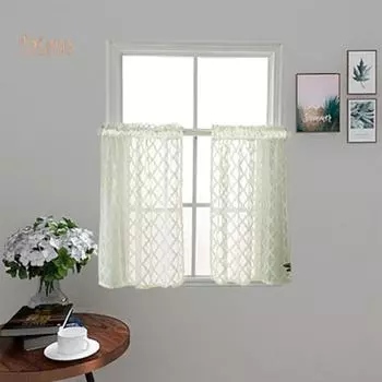 NO.HS Оконная занавеска для гостиной, спальни, занавеска из марли, домашний декор для балкона 74*61cm темно серый