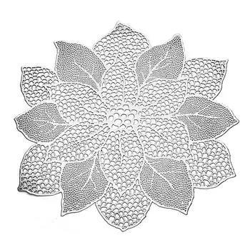 NO.HS ПВХ полая сетка противоскользящая изолированная подставка под миску декоративный термостойкий коврик шампанского