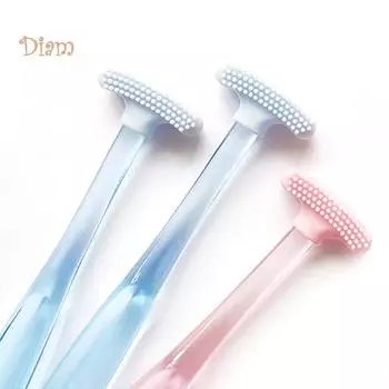 NO.INS мужской резиновый скребок для языка, дугообразная ручная щетка для чистки полости рта, стиральная машина для полости рта розовый