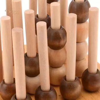 NO.KK Обучающая игра для взрослых и детей Деревянная 3D Соединительная игрушка с четырьмя шахматами с пространственным мышлением