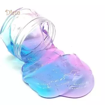 NO.KK прозрачный кристалл слизи эластичная глина для снятия стресса детская игрушка забавная стрессовая нагрузка