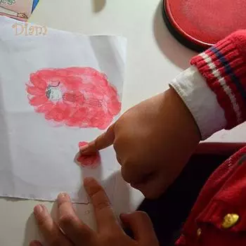 NO.KK живопись рисунок на масляной основе чернила штамп отпечаток пальца скрапбукинг детская игрушка забавная стрессовая ложь темно-синий