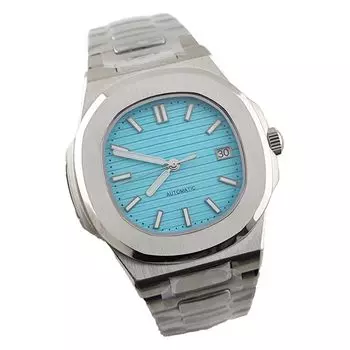 No Logo NH35 Case Nautilus Watch 40mm Men s Stainless Steel Mechanical Watch Installing NH35 Movement Watch, Mint, Classic