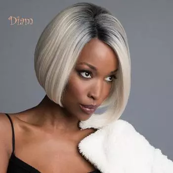 NO.PS Модный градиентный боб прямой парик термостойкий короткий синтетический накладной парик аксессуары для волос