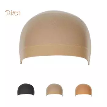 NO.PS однотонные эластичные шапочки для парика, снуд для волос, нейлоновые эластичные сетчатые шапки, аксессуары для волос Black