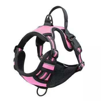 No Pull Dog Harness Large Dog Harnesses Heavy Duty Reflective Easy Control Handle for Large Dog Walking Medium Dogs Pet Supplies S(4-7KG)