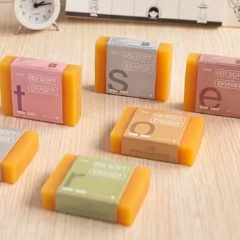 No Smudge Soap Rubber Eraser Drawing Painting 4B Sketch Eraser Extra Large Eraser School Supplies Random color
