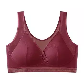 No steel ring Ankola red bamboo hollow jacquard bottoming vest, no underwear V-neck body suit New Year s Eve M чёрный