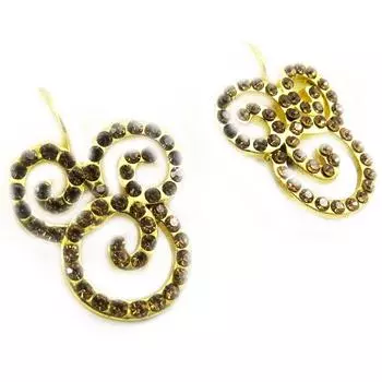 NOA [G8293] - Дизайнерские серьги Сисси янтарь