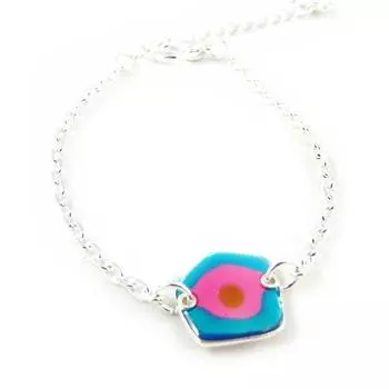 NOA [H4793] - розово-синий дизайнерский браслет Les Aciduls