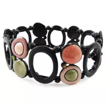 NOA [J1935] - Дизайнерский браслет «Акапулько» темно-серый хаки