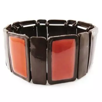 NOA [J1966] - коричневый дизайнерский браслет «Арлекин»