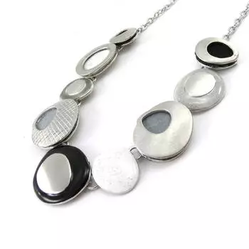 NOA [J2253] - Дизайнерское колье Judith серое