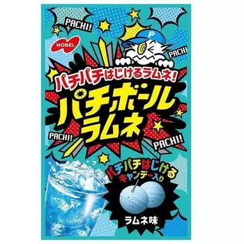 NOBEL Pachiball Ramune со вкусом рамунэ 30 г. Особенности:Круглый рамунэ с хрустящей карамельной крошкой.Особенности:Круглый рамунэ с хрустящей карамельной крошкой 1