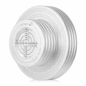 Nobsound Алюминиевый Пластинка Вес LP Виниловый Проигрыватель Диск Стабилизатор Пузырьковый Уровень (Серебряный)