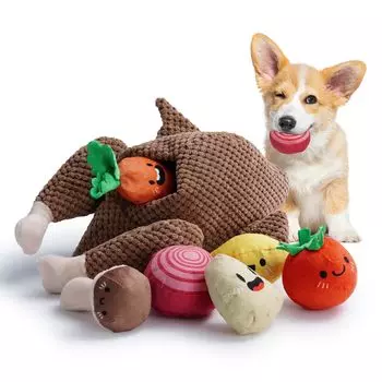 Nocciola 7 Piece Squeaky Dog Toys are designed to keep your dog It can also be used as a puppy teething toy and is an interactive toy to relieve Ideal