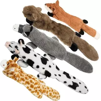 Nocciola Animal Игрушки для собак Pet No Makes Small Medium Large Игрушка для собак Мягкая игрушка для снятия стресса Набор из 5 игрушек, Наполнение, Звуки, Собаки, Собаки, Собаки, Игрушки, Набор,